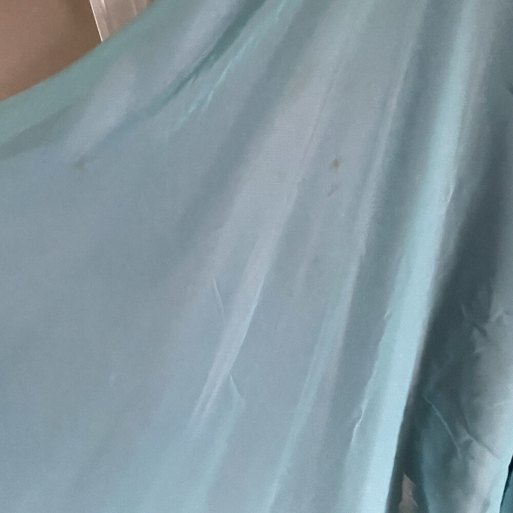Peak Starlink Vintage Formal Dress Hand Beaded/Sequined Turquoise sz 14 2 piece - Picture 9 of 12